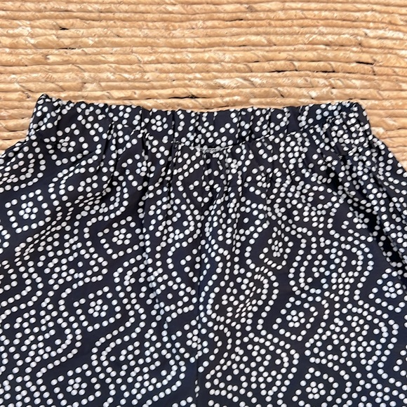 Boho Shorts. Black w/ White Polka Dots & Pom Poms. Small / Medium. - Picture 4 of 9